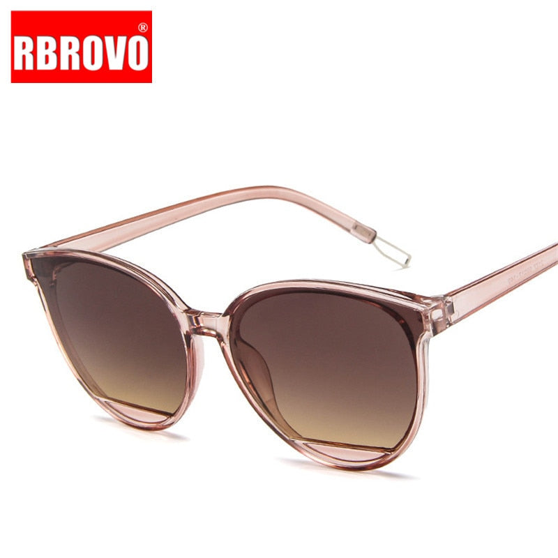 RBROVO New Arrival 2019 Fashion Sunglasses Women Vintage Metal Eyeglasses Mirror Classic Vintage Oculos De Sol Feminino UV400