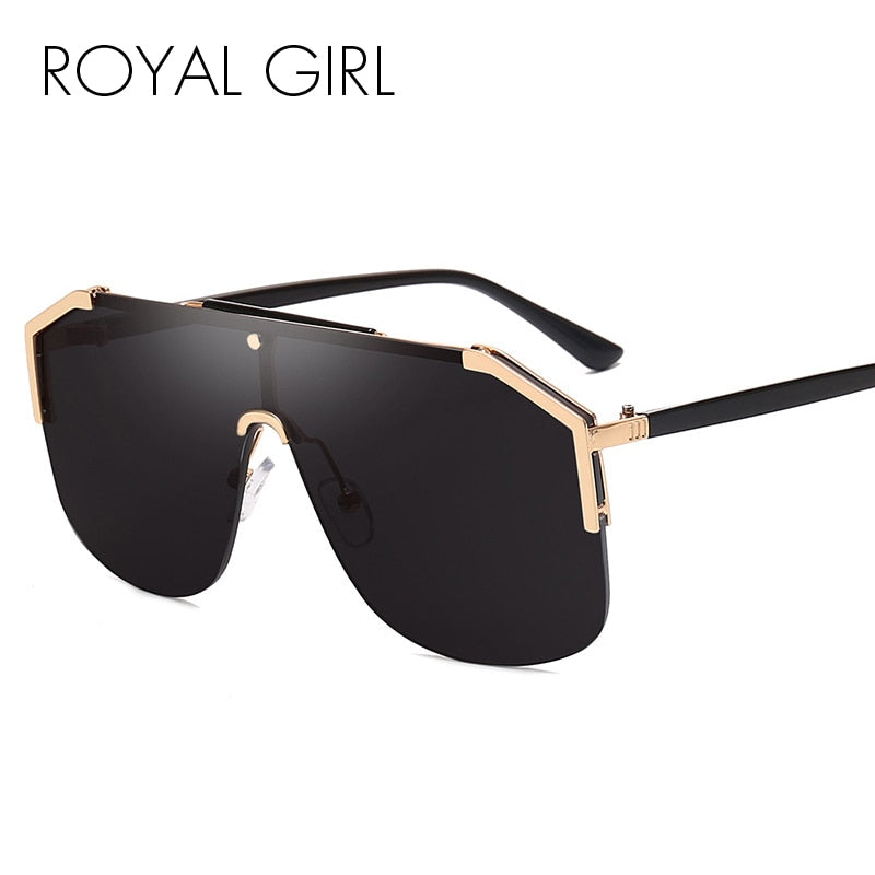 Royal Girl 2020 New Luxury Square Sunglasses Women Vintage Brand Designe Oversized Sun Glasses Men Female Metal Shade ss610