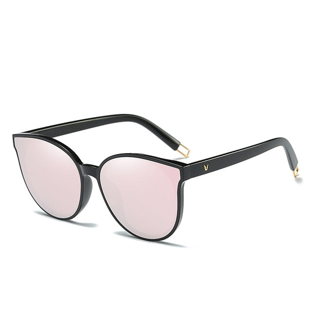 2020 Fashion Colour Luxury Flat Top Cat Eye Women Sunglasses Elegant oculos de sol men Twin Beam oversized Sun glasses  UV400